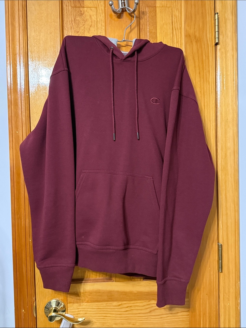 Champion Men's Burgundy Pullover Hoodie
